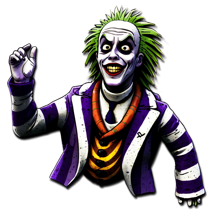 Cartoon Beetlejuice Figure Png 35 PNG image