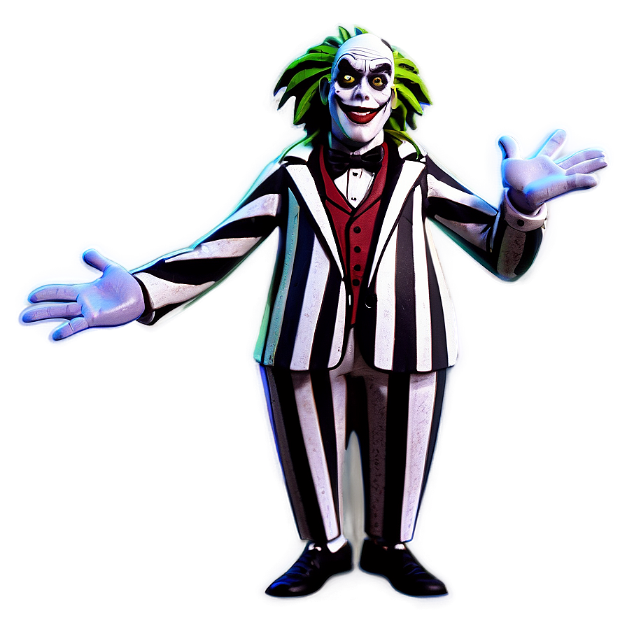 Cartoon Beetlejuice Figure Png Otc8 PNG image