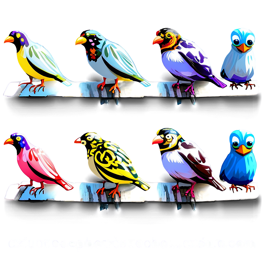 Cartoon Bird Family Png 63 PNG image