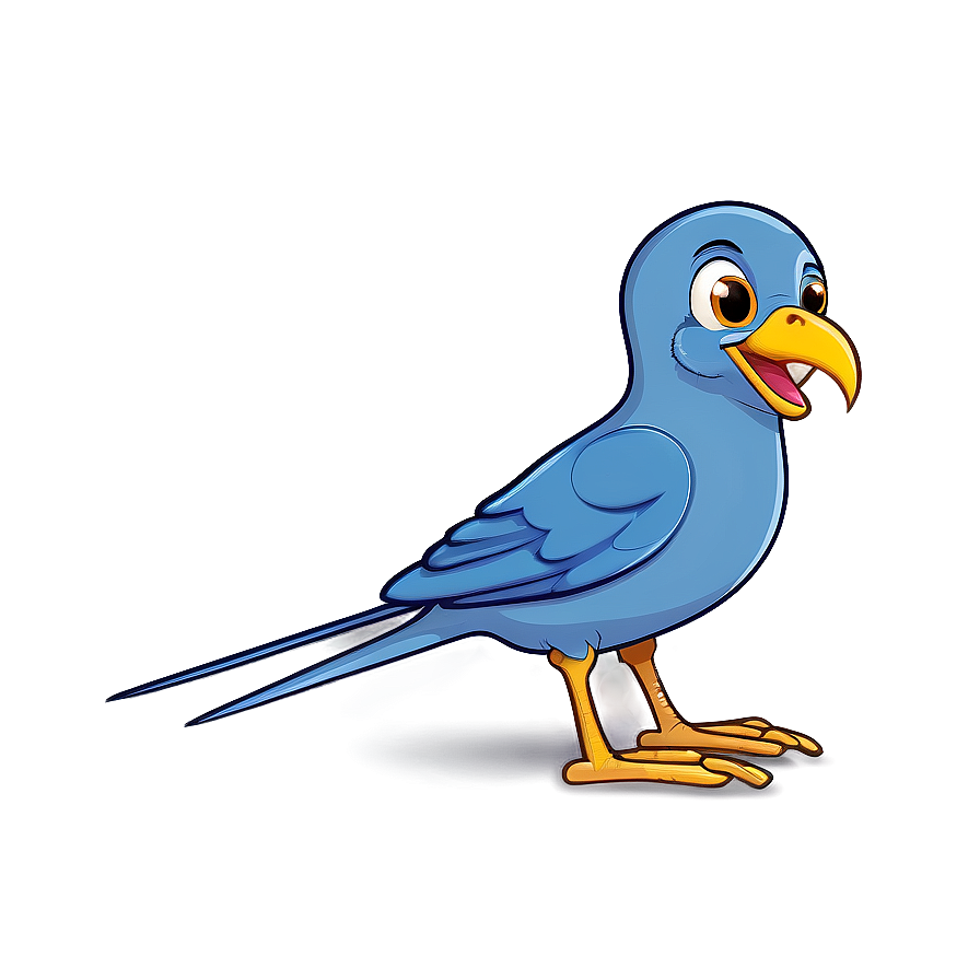 Cartoon Bird With Worm Png 37 PNG image