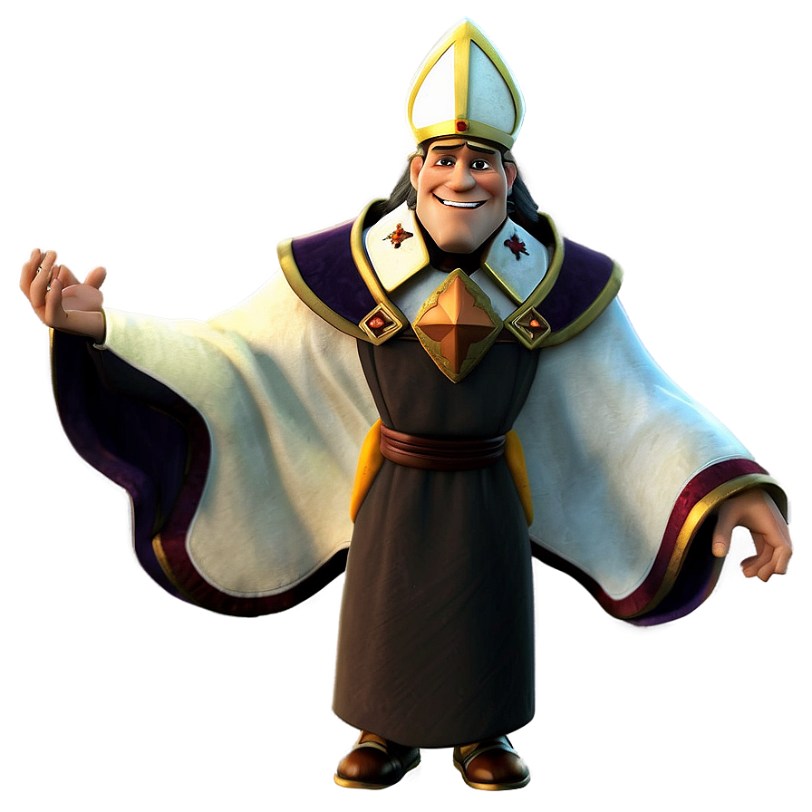 Cartoon Bishop Character Png 06252024 PNG image