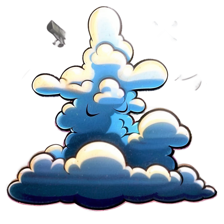 Cartoon Blast Cloud Png 06252024 PNG image