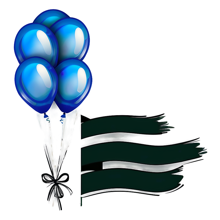 Cartoon Blue Balloons Png 06122024 PNG image