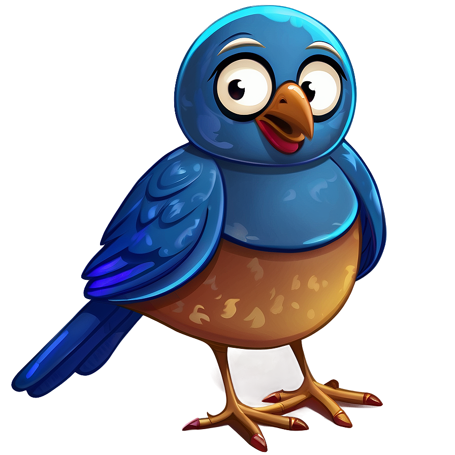 Cartoon Blue Bird Png Rxe35 PNG image