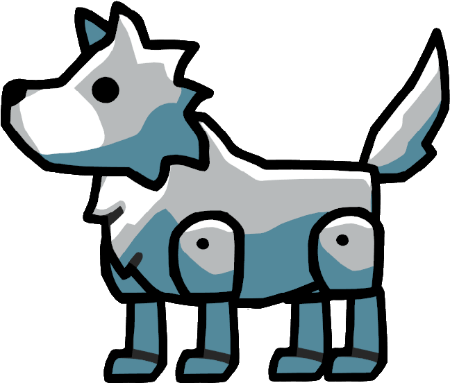 Cartoon_ Blue_ Dog_ Vector PNG image