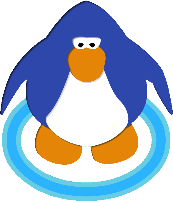 Cartoon_ Blue_ Penguin_ Vector PNG image