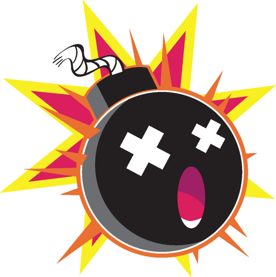 Cartoon Bomb Explosion PNG image