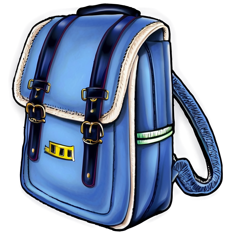 Cartoon Bookbag Png 06212024 PNG image