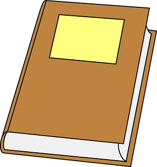 Cartoon Bookwith Blank Cover PNG image