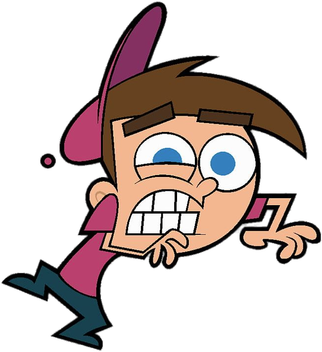Cartoon Boy Frightened Expression PNG image