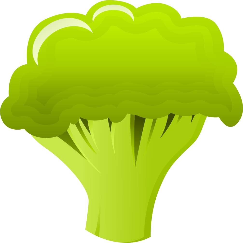 Cartoon Broccoli Graphic PNG image