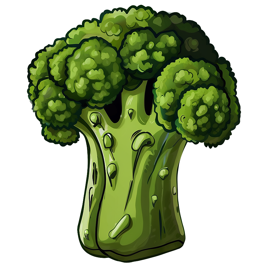 Cartoon Broccoli Png 05232024 PNG image