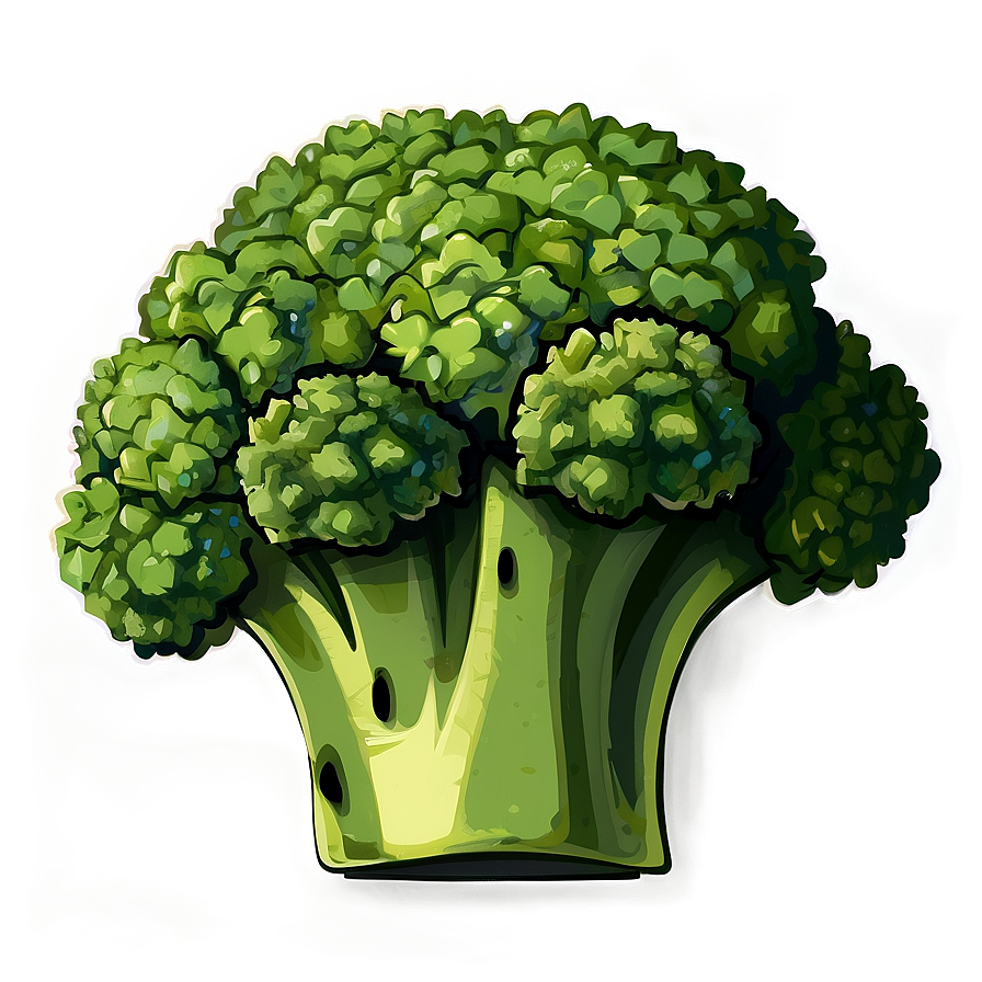 Cartoon Broccoli Png 05232024 PNG image