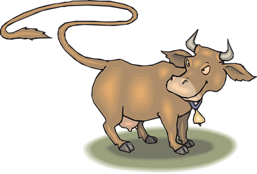 Cartoon Bull Illustration PNG image