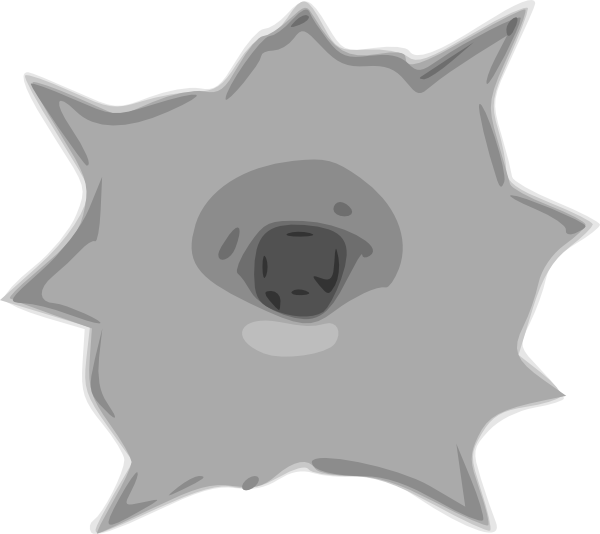 Cartoon Bullet Hole_ Graphic.png PNG image