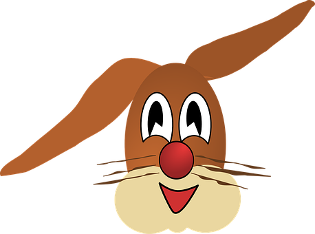 Cartoon Bunny Face Vector PNG image