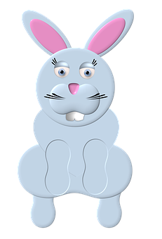 Cartoon Bunny Graphic PNG image