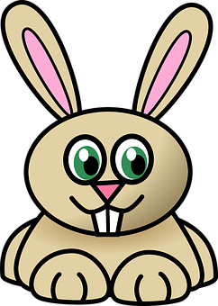 Cartoon Bunny Graphic PNG image