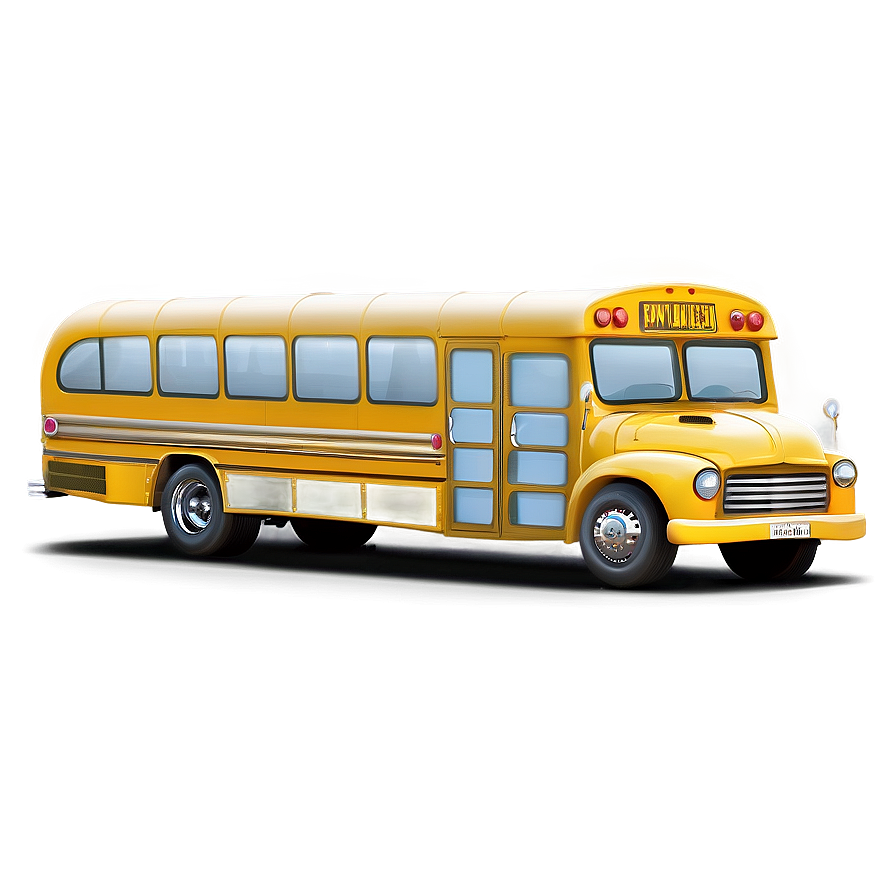 Cartoon Bus With Lights Png 06272024 PNG image