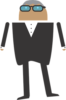 Cartoon Businessman Vector PNG image