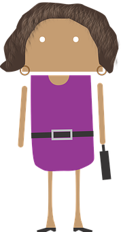 Cartoon Businesswoman Vector PNG image