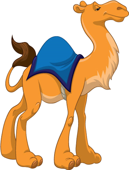 Cartoon Camel With Saddle.png PNG image