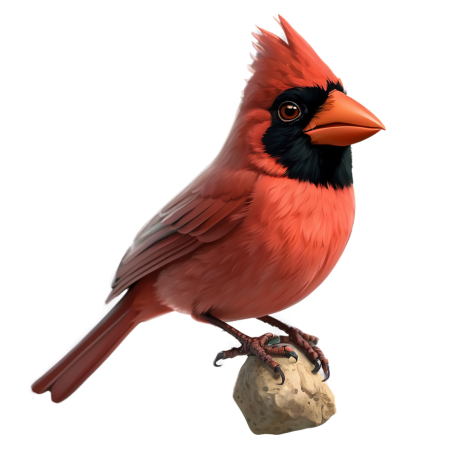 Cartoon Cardinal Bird Png 06252024 PNG image