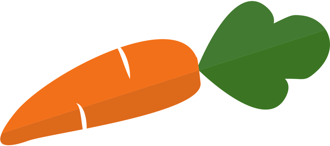 Cartoon Carrot Graphic PNG image