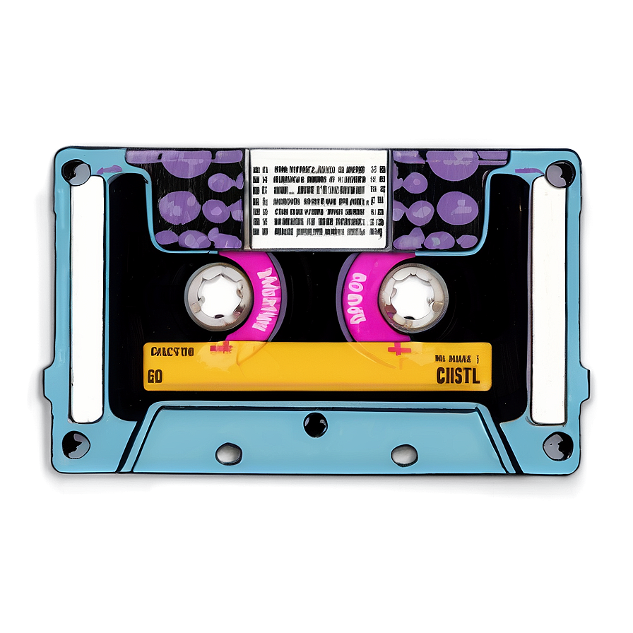 Cartoon Cassette Tape Png Wll PNG image