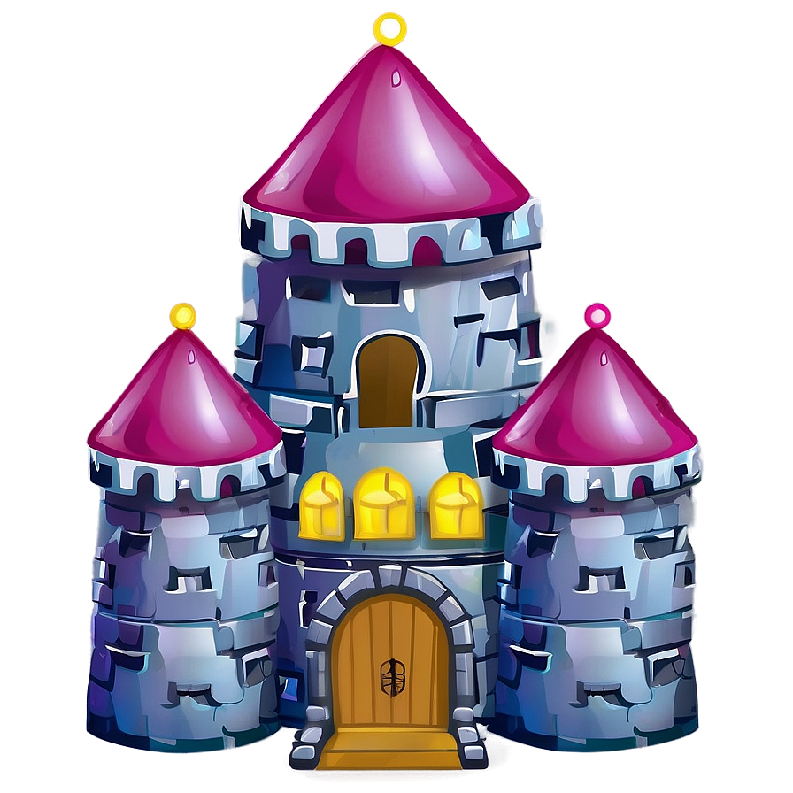 Cartoon Castle C PNG image