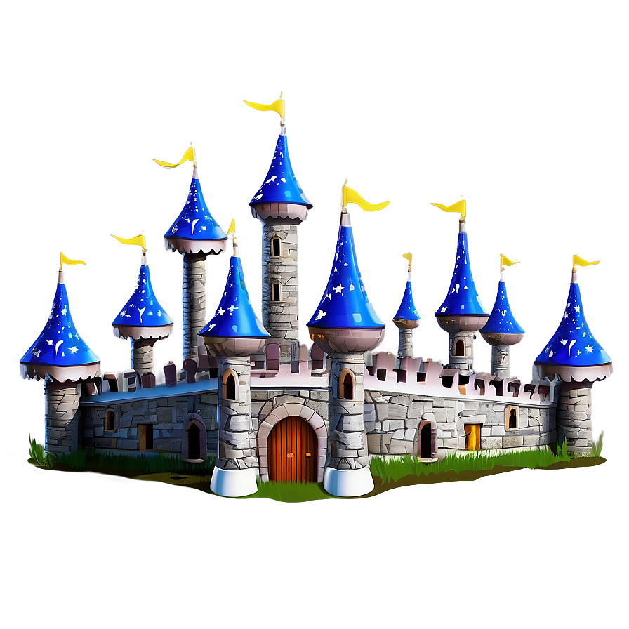 Cartoon Castle D PNG image