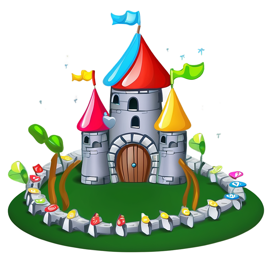 Cartoon Castle Drawing Png Bvl PNG image