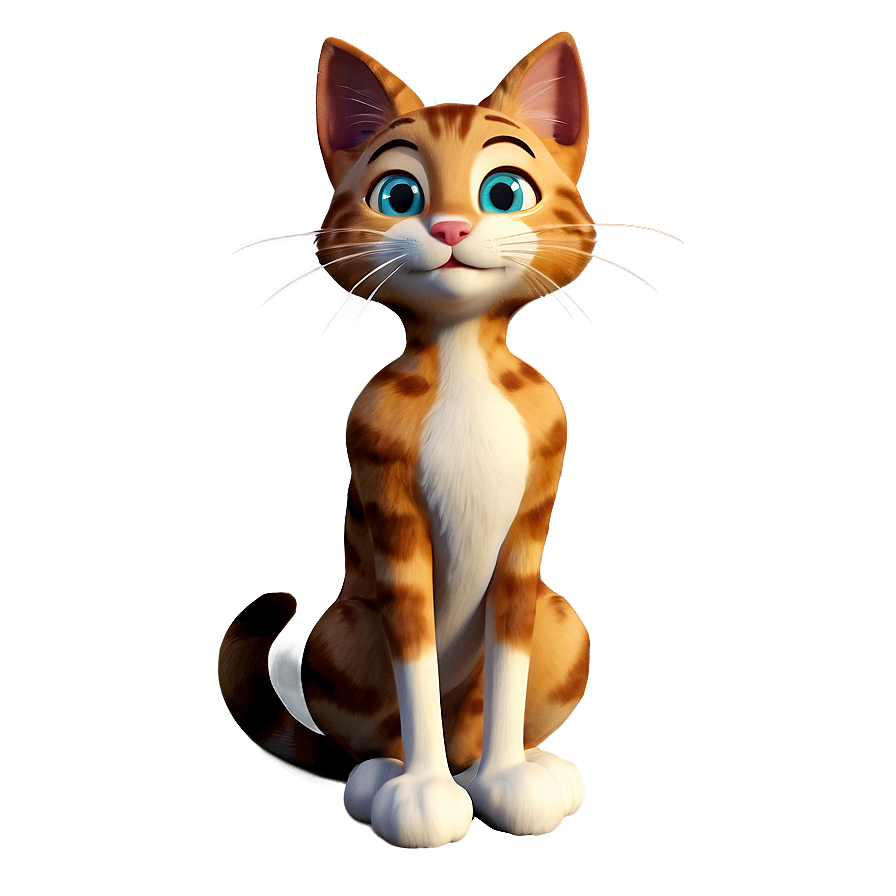 Cartoon Cat Character Png B PNG image