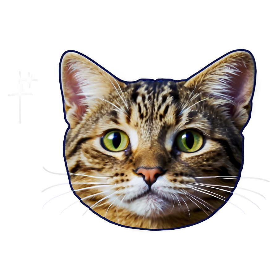 Cartoon Cat Head Graphic Png 38 PNG image