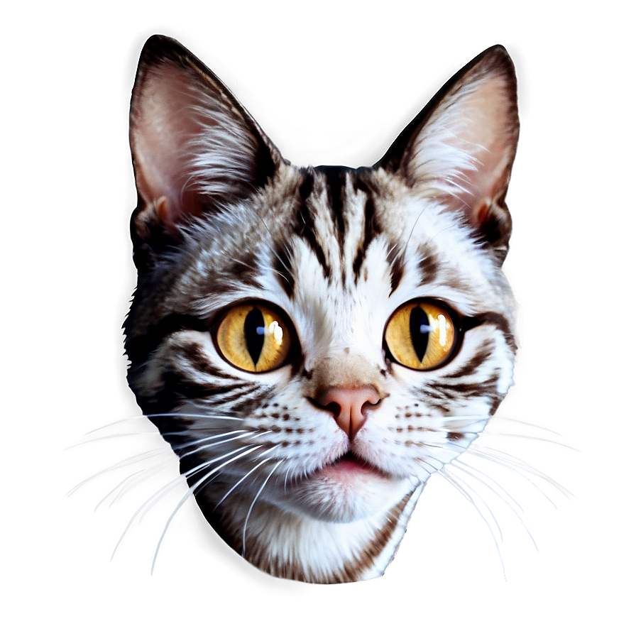 Cartoon Cat Head Graphic Png Vij15 PNG image