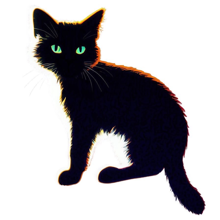 Cartoon Cat Silhouette Png 91 PNG image