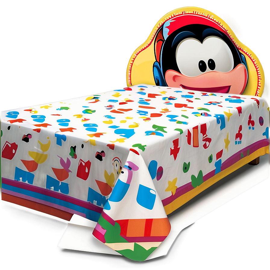 Cartoon Character Bed Sheet Png 06242024 PNG image