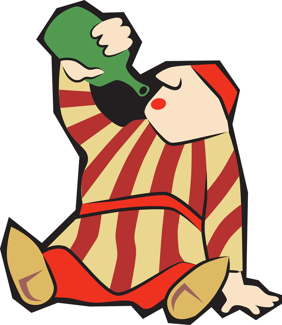 Cartoon Character Drinking From Bottle PNG image
