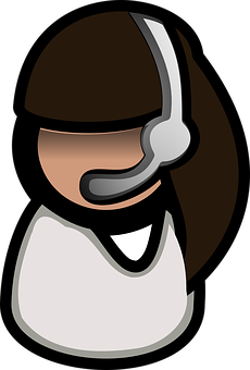 Cartoon Character Headset Icon PNG image