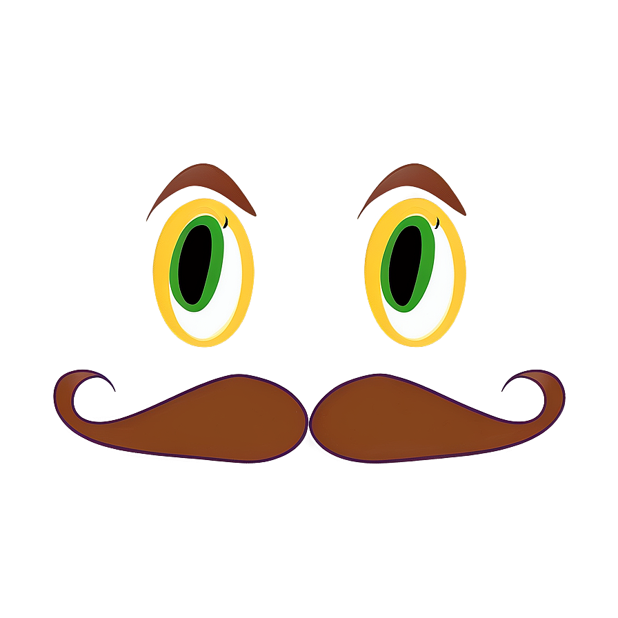 Cartoon Character Mustache Png Geu78 PNG image