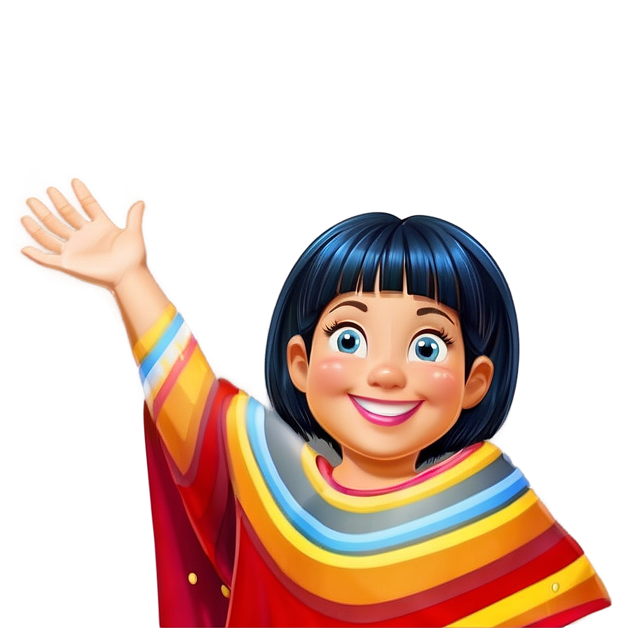 Cartoon Character Waving Png Vac28 PNG image