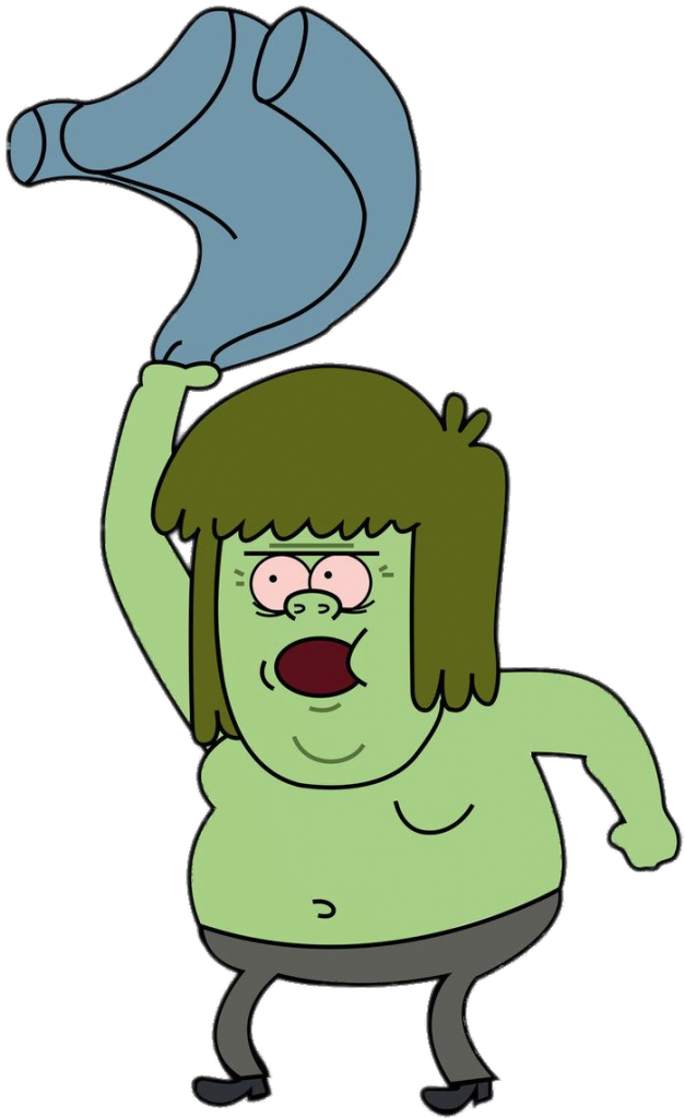 Cartoon Character Waving Sock PNG image