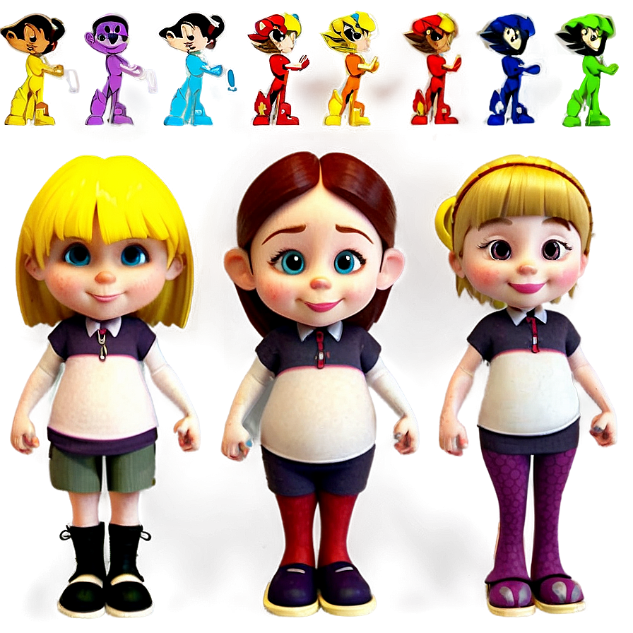 Cartoon Characters Png Pvb97 PNG image