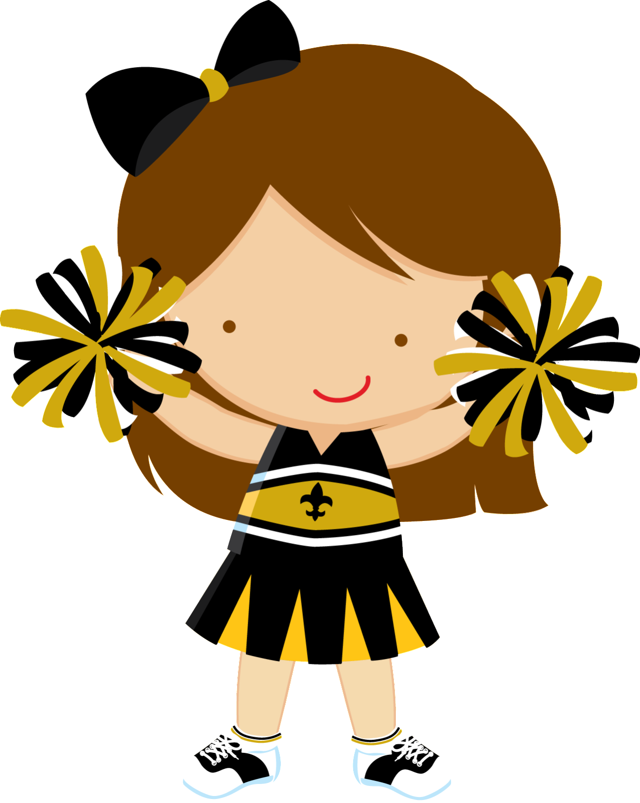 Cartoon Cheerleader Clipart PNG image