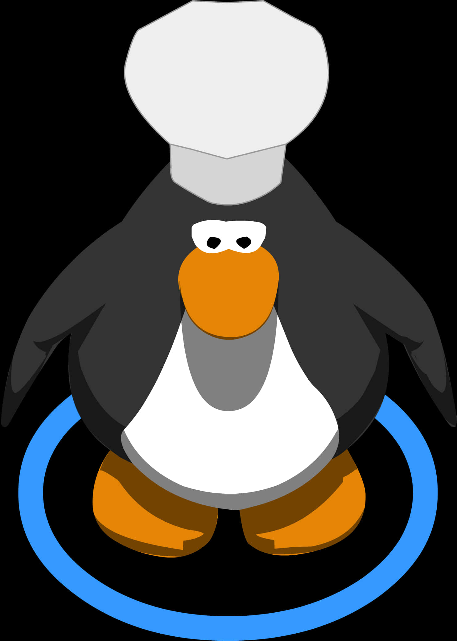 Cartoon Chef Penguinwith Hat PNG image