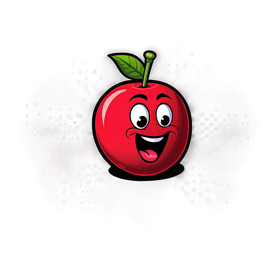 Cartoon Cherry Bomb Design Png 06282024 PNG image