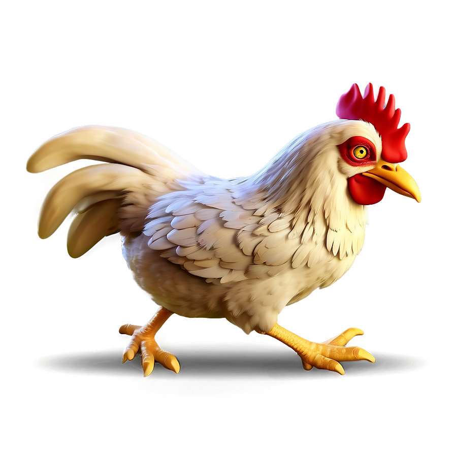 Cartoon Chicken Running Png 06272024 PNG image