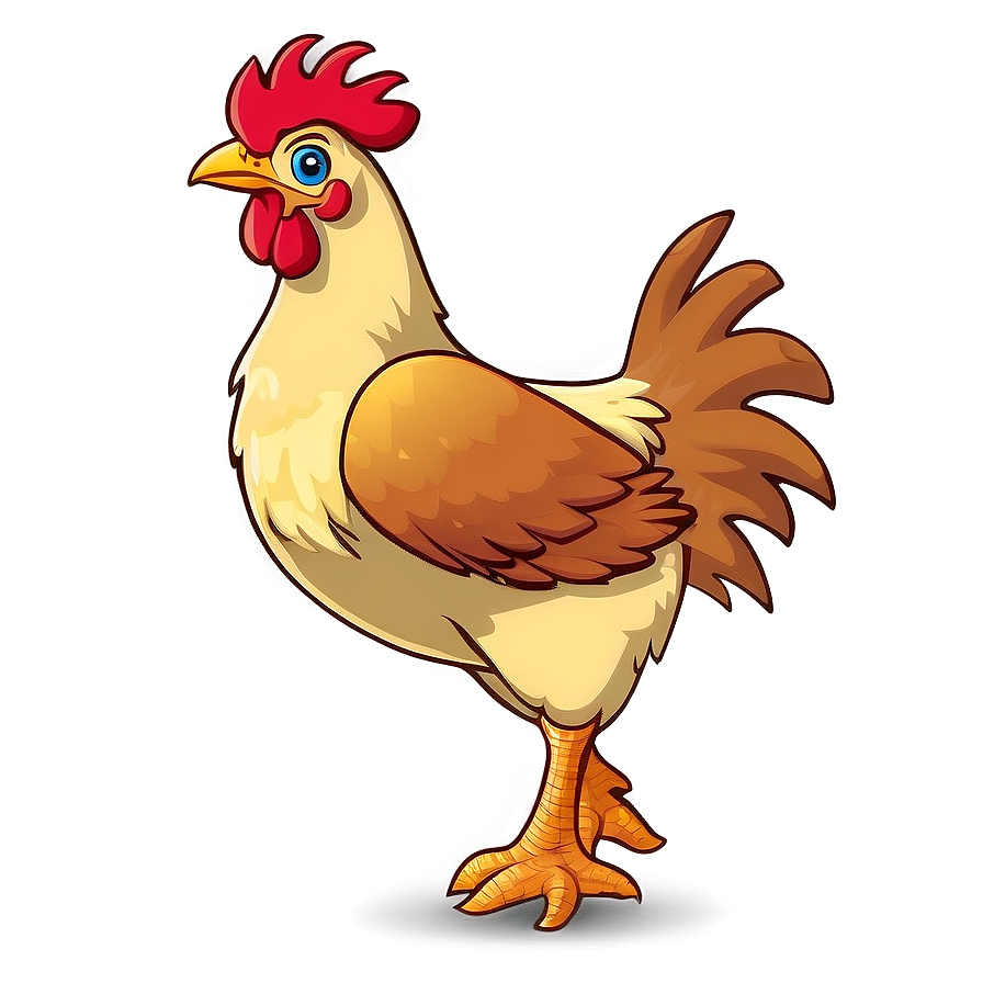 Cartoon Chicken Running Png Xhr PNG image