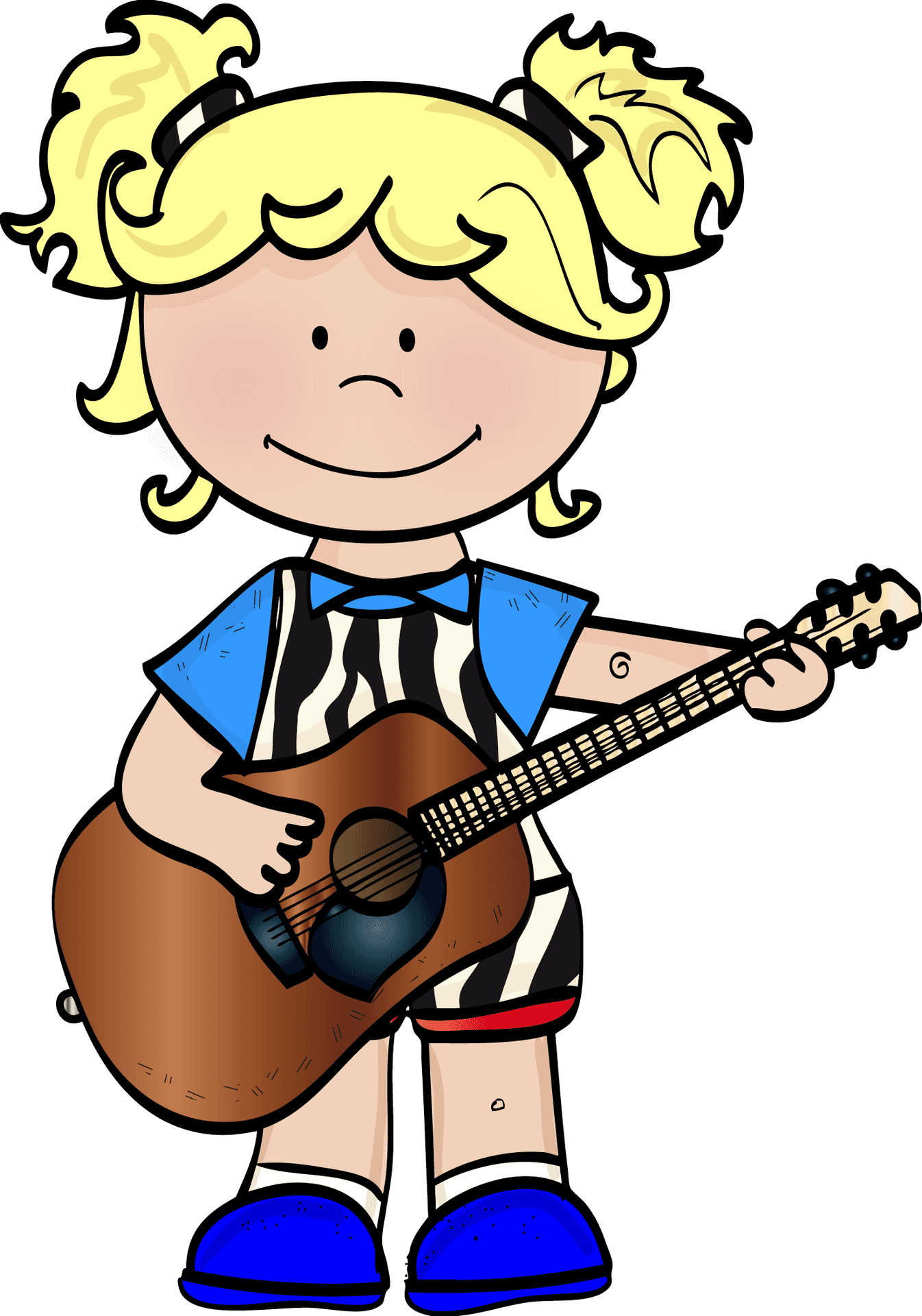 Cartoon Child Guitarist.png PNG image
