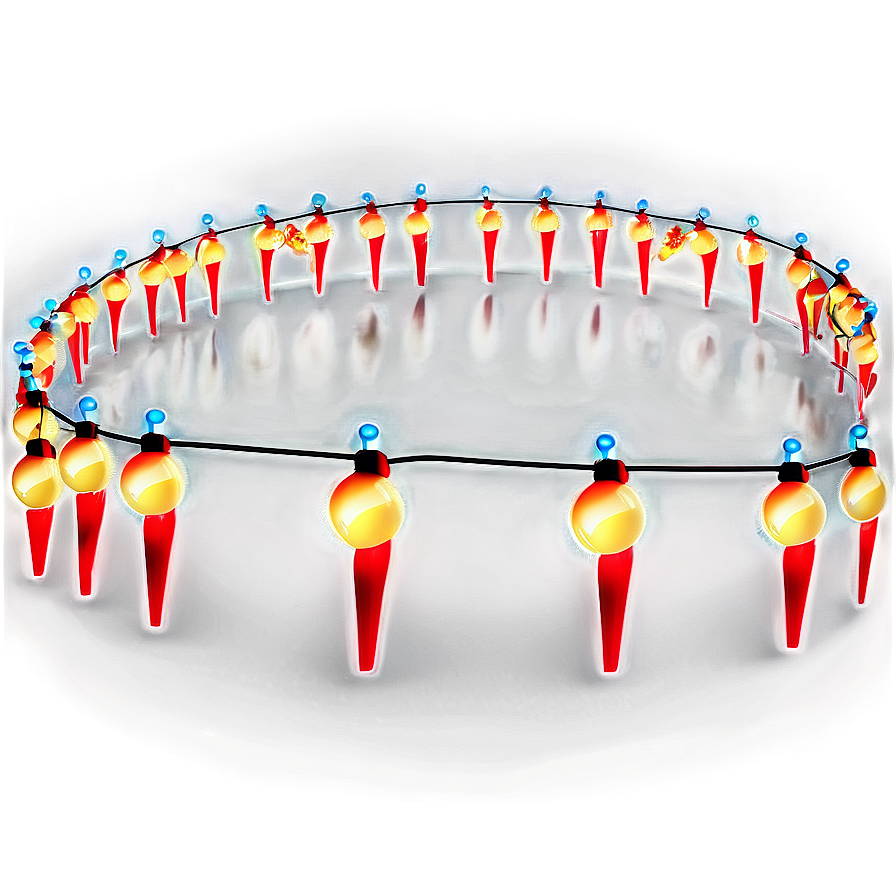 Cartoon Christmas Lights Path Png 8 PNG image